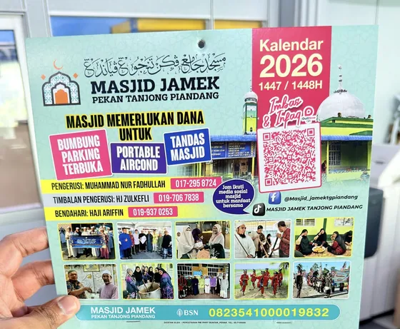 Kalendar Masjid Jamek Tanjong Piandang
